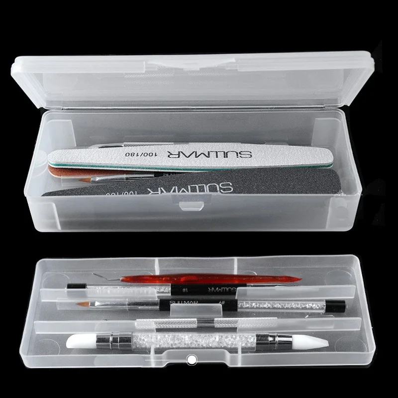 Nail File Titanium - 1 قطعة مستطيل طبقة مزدوجة مسمار