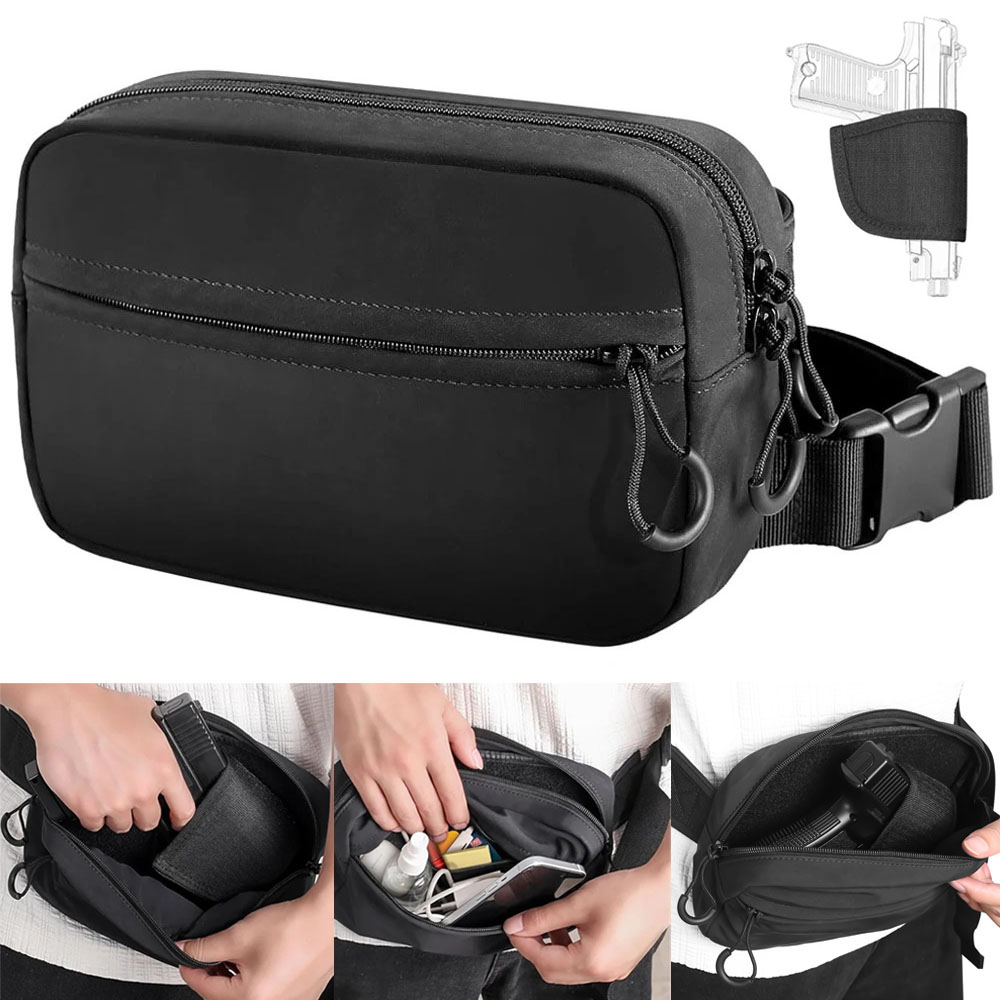 Edc Carry Fanny Pack - أخفى حمل بندقية حقيبة مسدس مسدس