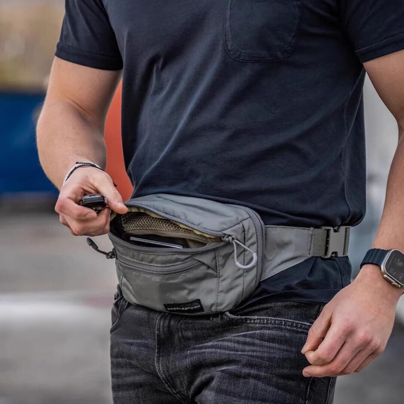 Edc Carry Fanny Pack - حقيبة حزام للرجال مع حزام خصر