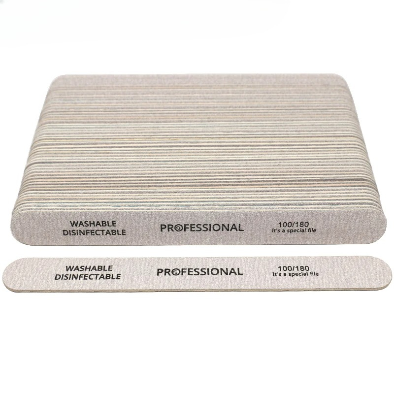 Nail File Titanium - 100 قطعة ملف الأظافر 100/180 خشبية