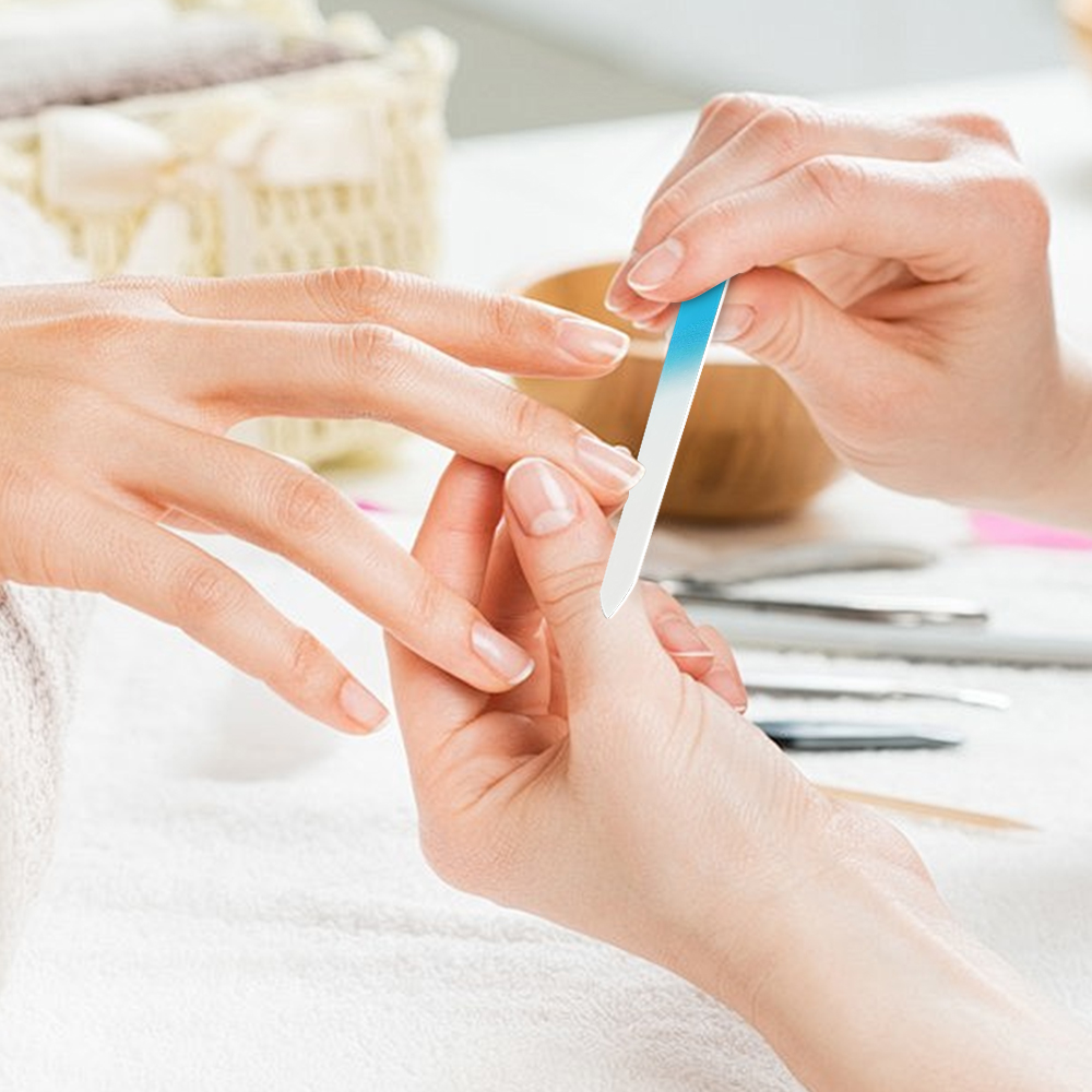 1 قطعة مبرد أظافر زجاجي كريستا - مراجعة Nail File Titanium وسعره