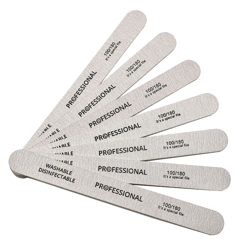 100 قطعة ملف الأظافر 100/180 خ - مراجعة Nail File Titanium وسعره