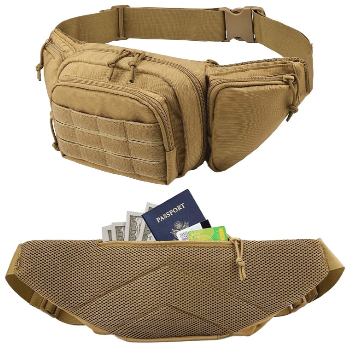 حقيبة خصر تكتيكية MOLLE للحمل  - مراجعة Edc Carry Fanny Pack وسعره