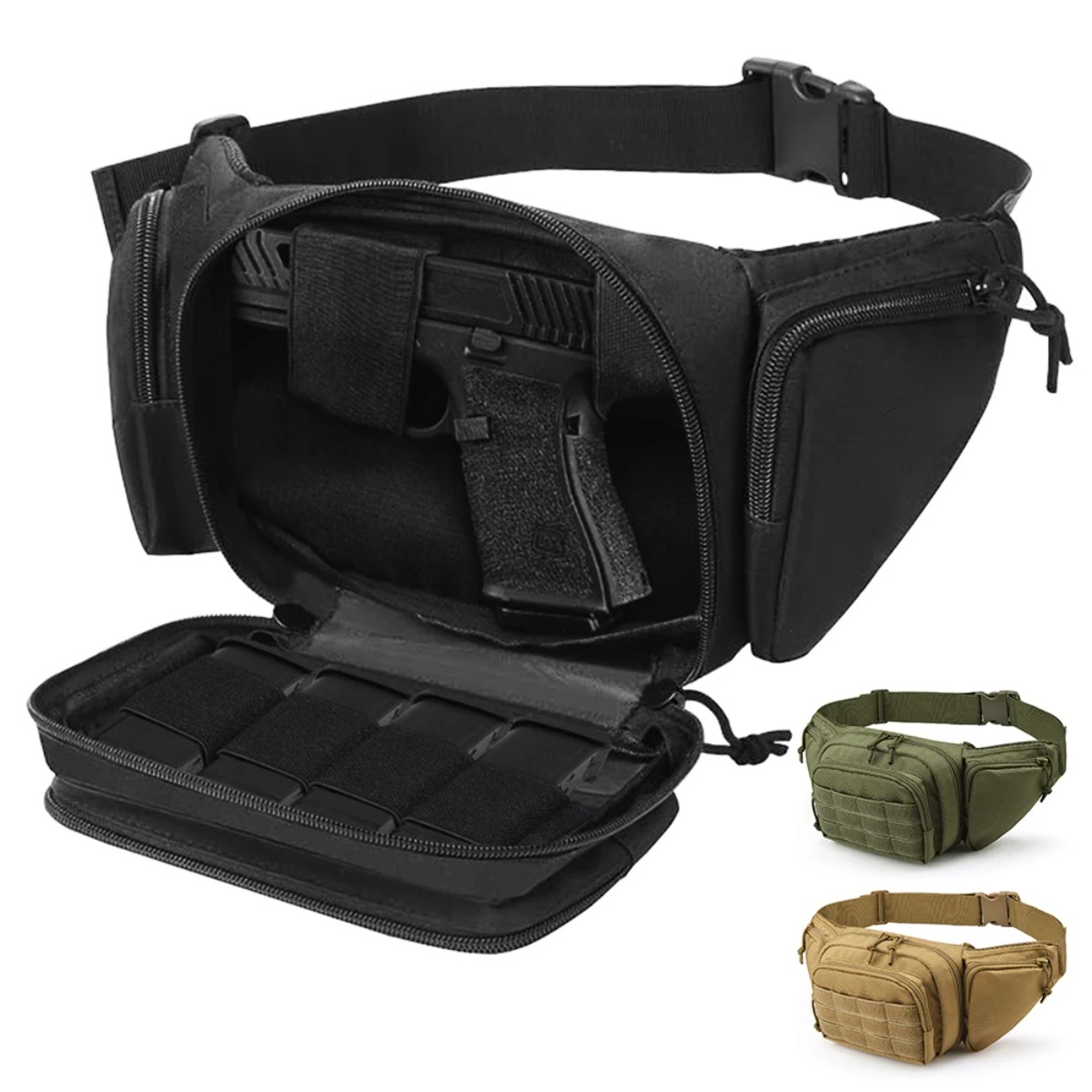 حقيبة خصر تكتيكية MOLLE للحمل  - مراجعة Edc Carry Fanny Pack وسعره