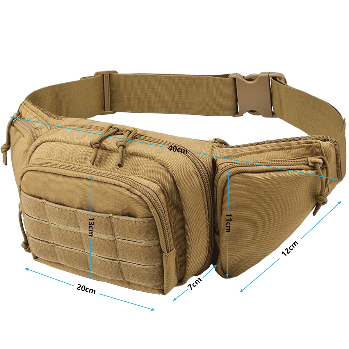 حقيبة خصر تكتيكية MOLLE للحمل  - مراجعة Edc Carry Fanny Pack وسعره