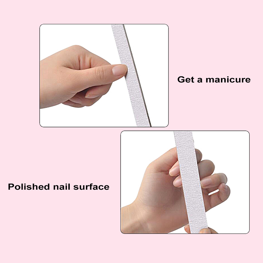 50 قطعة/100 قطعة منصات رمادية  - مراجعة Nail File Titanium وسعره