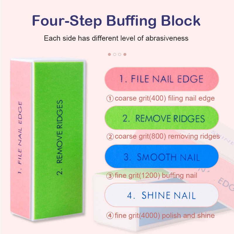 5/10 قطعة مسمار عازلة كتلة 4 خ - مراجعة Nail File Titanium وسعره