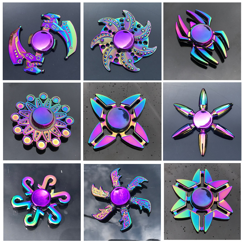 جديد سبائك الزنك الملونة تململ - مراجعة Fidget Spinner Bearing وسعره