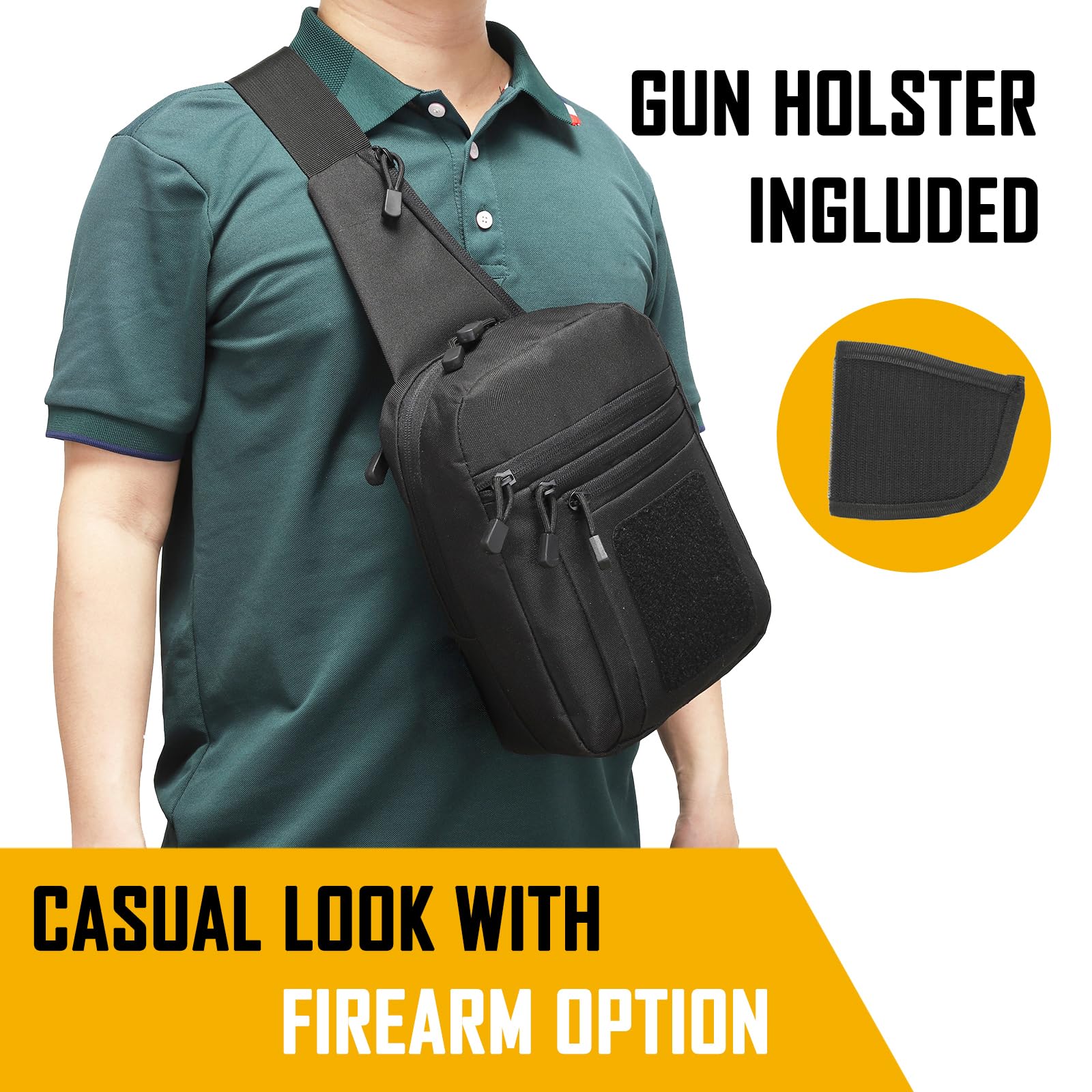 حقيبة كروس مخفية للرجال، حقيبة - مراجعة Edc Carry Holster وسعره